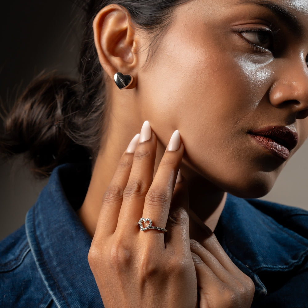 
                  
                    Elegant pave heart ring by Klarity—perfect for gifting or everyday romance
                  
                