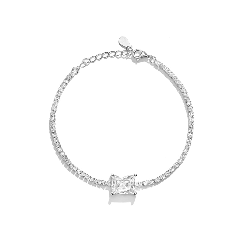 Rectangle Solitaire Tennis Bracelet