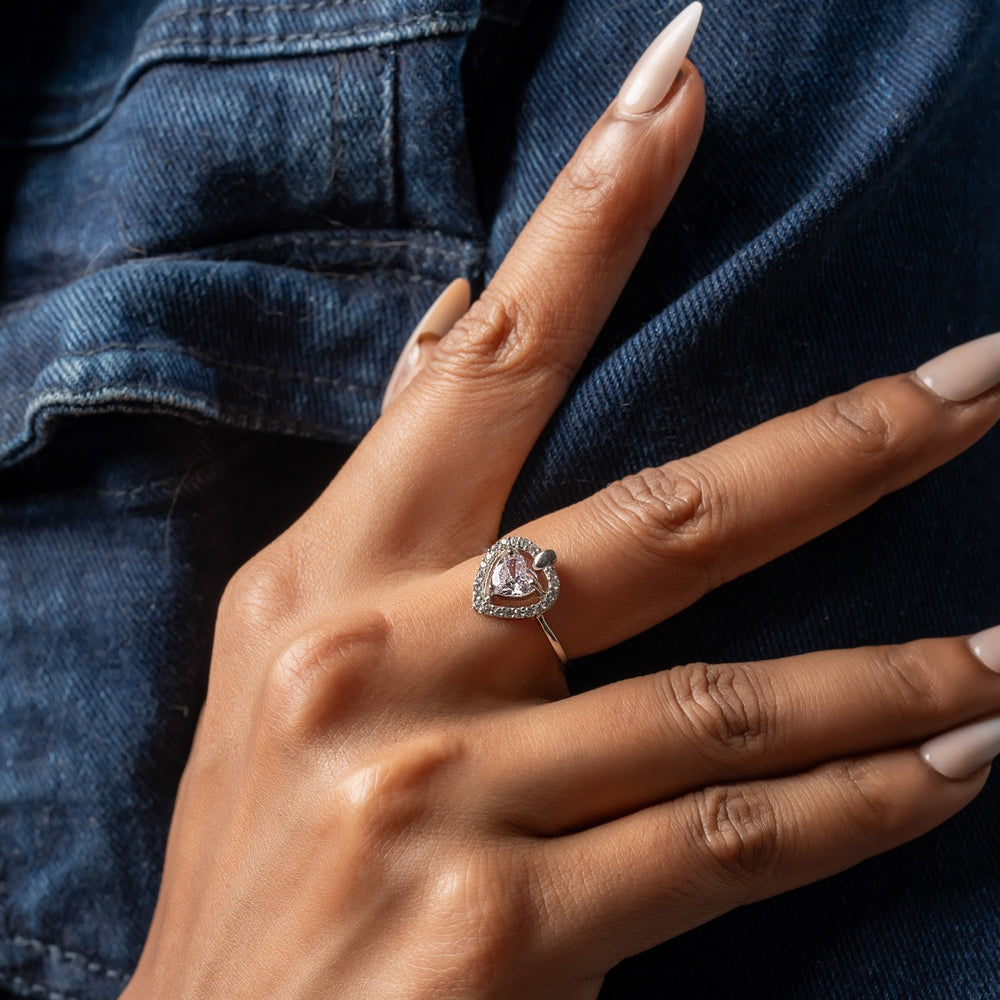 Halo Heart Ring