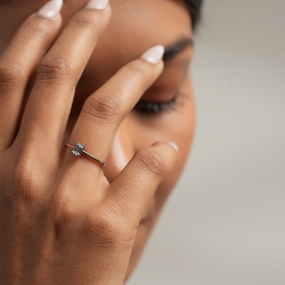 Emerald-Cut Solitaire Ring