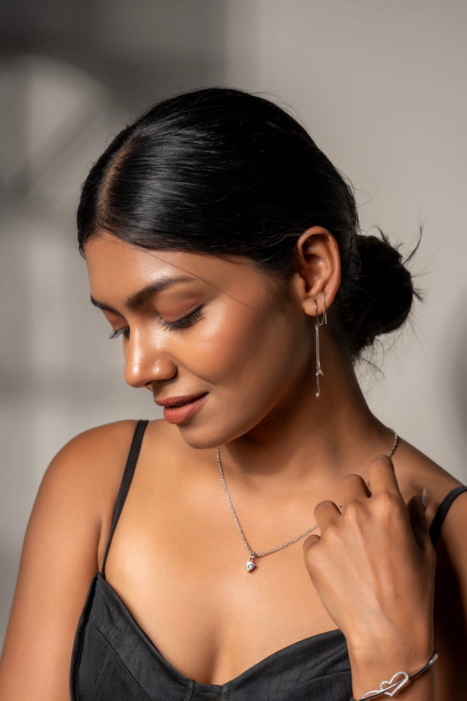 
                  
                    925 silver heart pendant with rope chain – Klarity Jewellery
                  
                