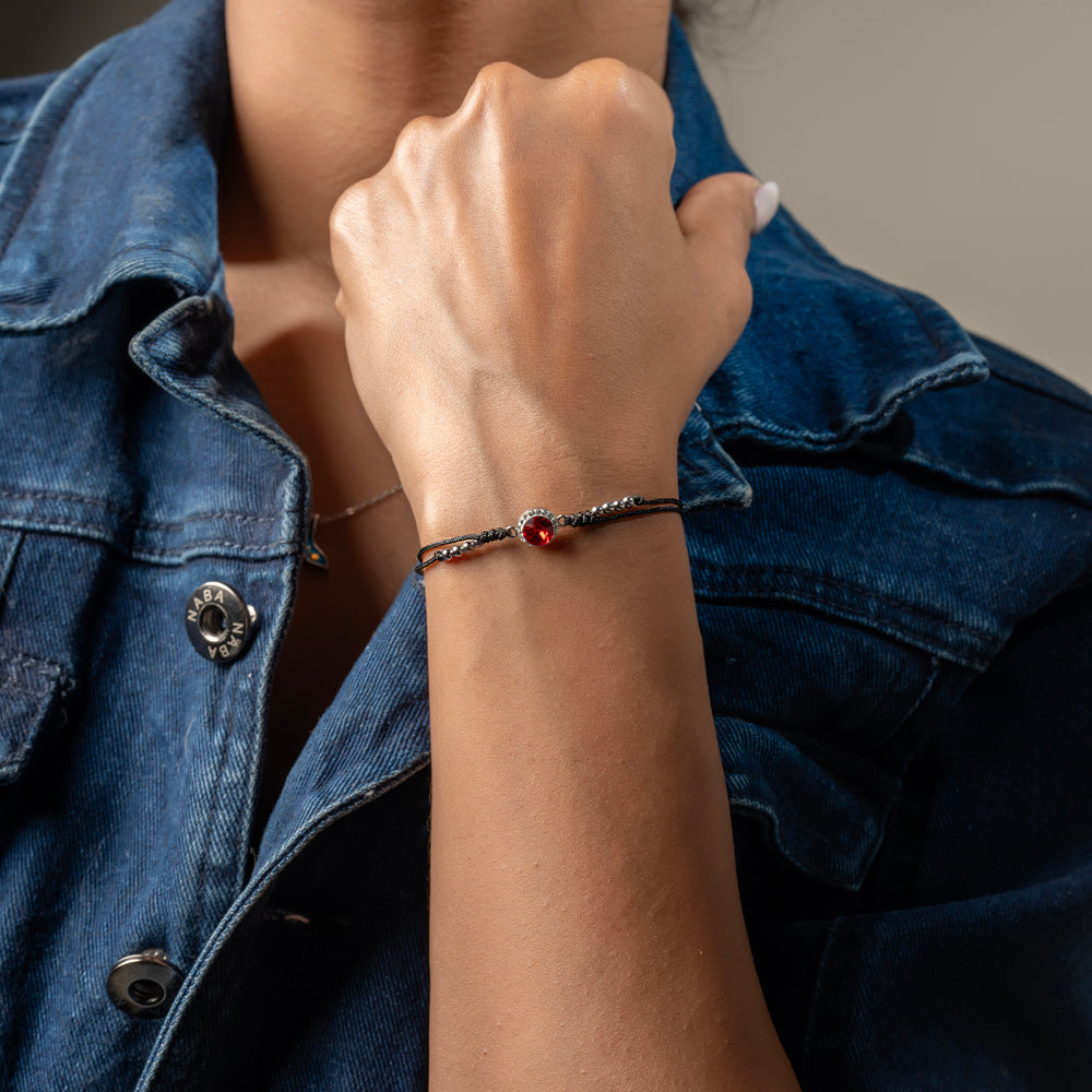 
                  
                    Minimal red CZ bracelet for daily wear – Klarity Jewellery
                  
                