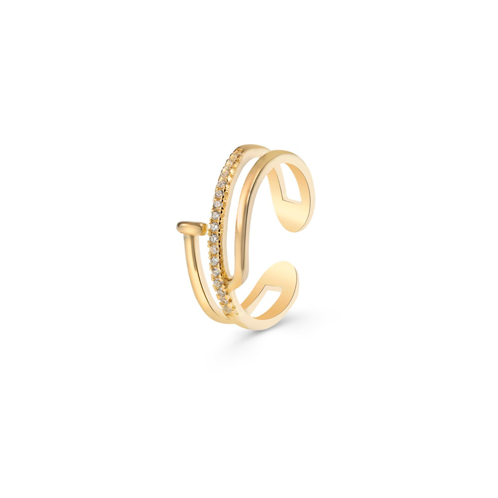 
                  
                    925 silver open band ring by Klarity, blending sleek design with sparkle
                  
                