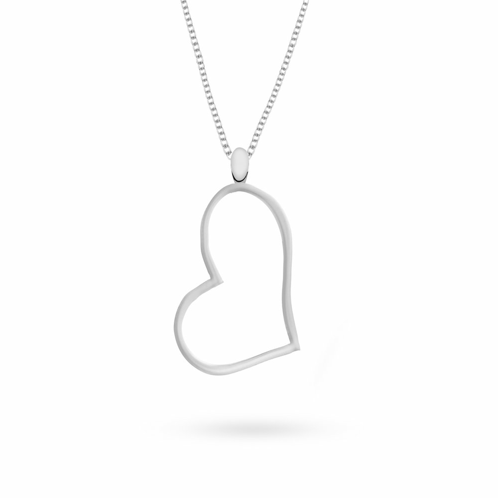 
                  
                    Klarity’s large heart silhouette pendant—a symbol of passion and beauty
                  
                