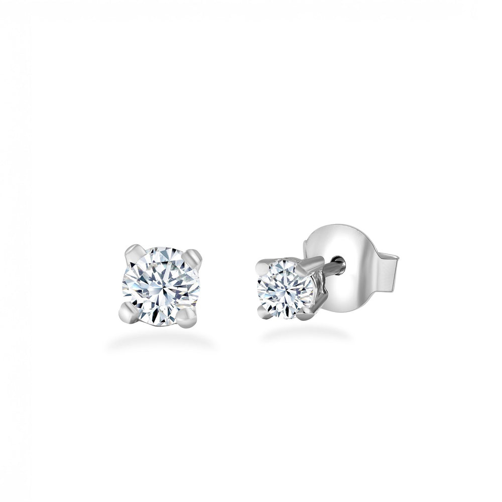 
                  
                    925 silver minimalist stud earrings with brilliant round-cut sparkle – Klarity


                  
                