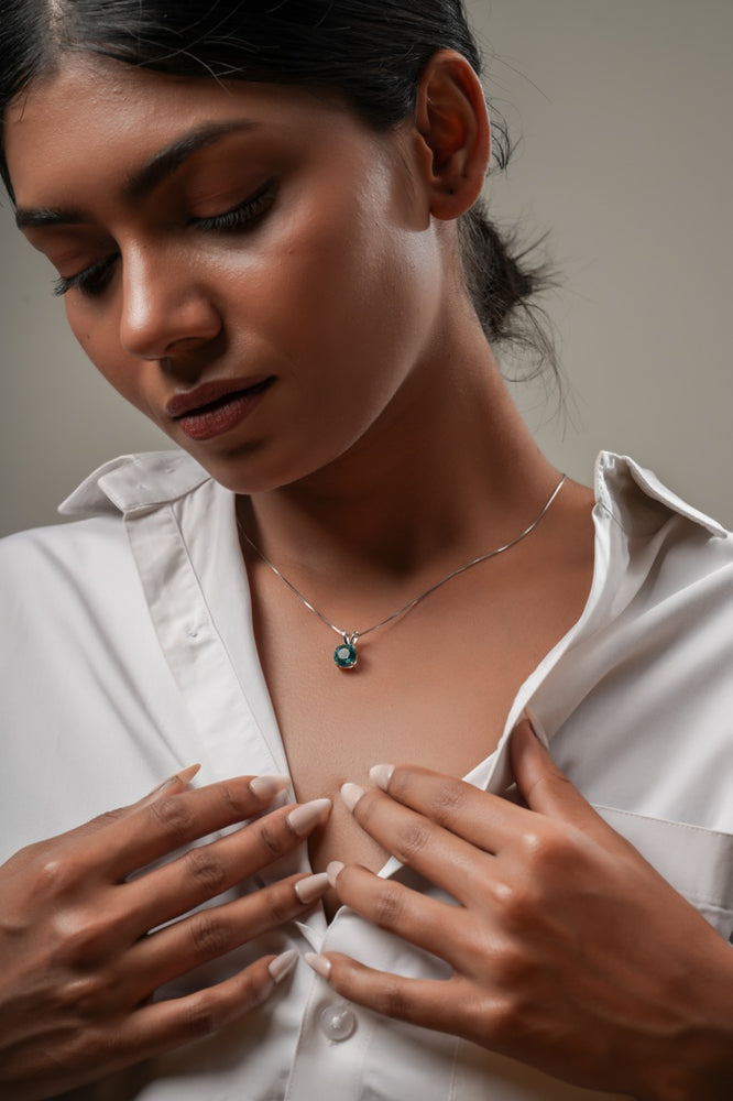 
                  
                     sterling silver solitaire pendant by Klarity
                  
                